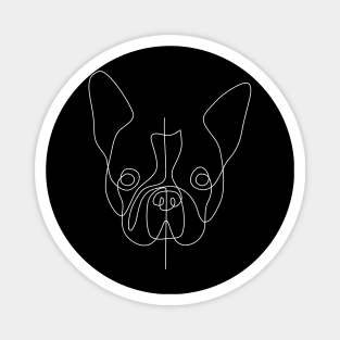 french bull dog one lines Magnet